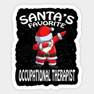 Santas Favorite Occupational Therapist Christmas Sticker